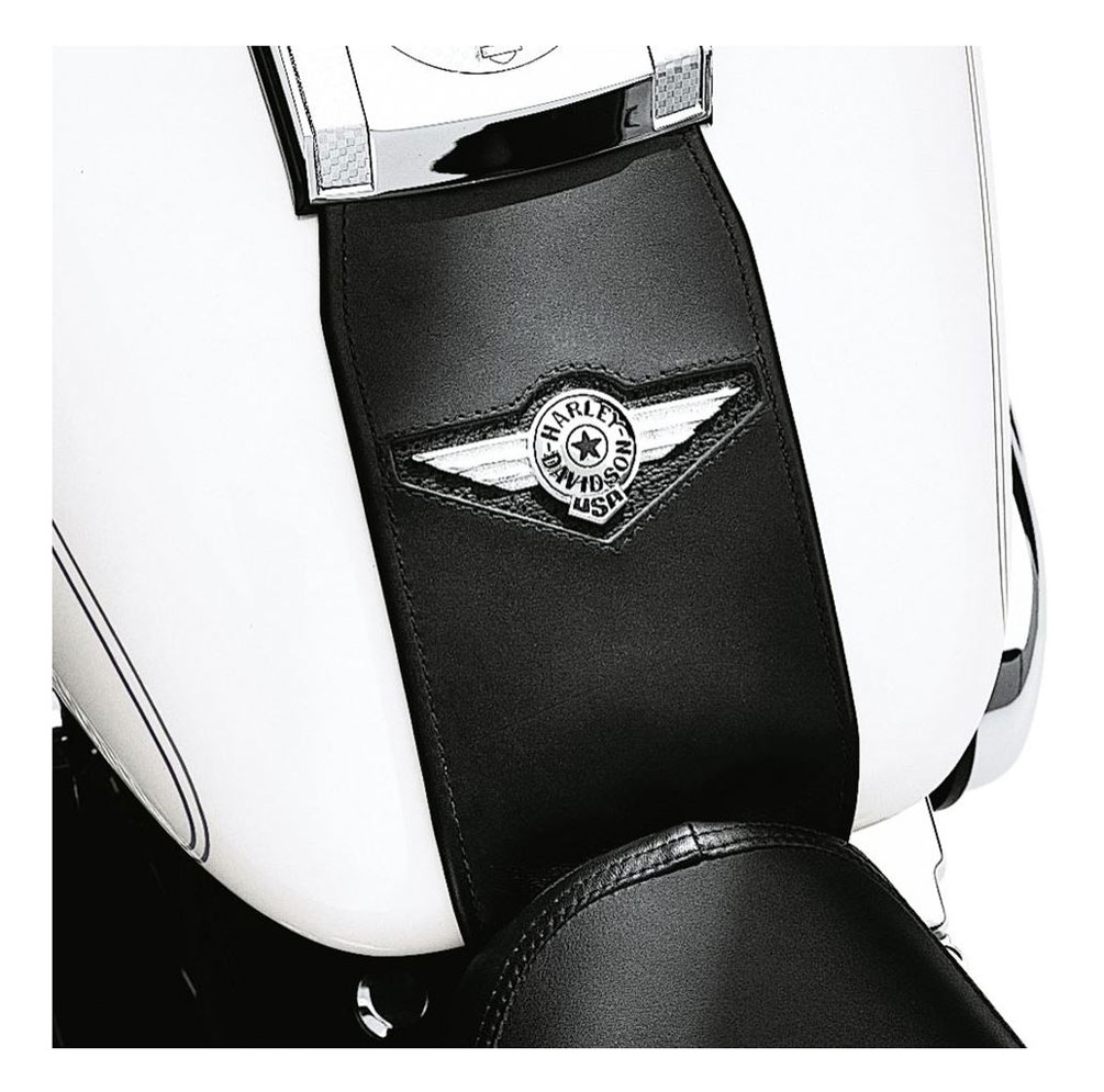Harley-Davidson Free Shipping - Harley-Davidson Leather Tank Panel w/ Fat Boy Concho Logo, Black 91134-01 - Free Shipping on many products plus Orders Over $99