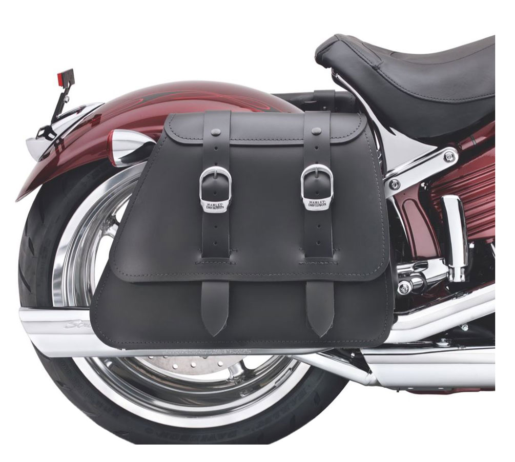 Harley-Davidson® Heavy Leather Saddlebags -Fits Softail Rocker Models  90240-08