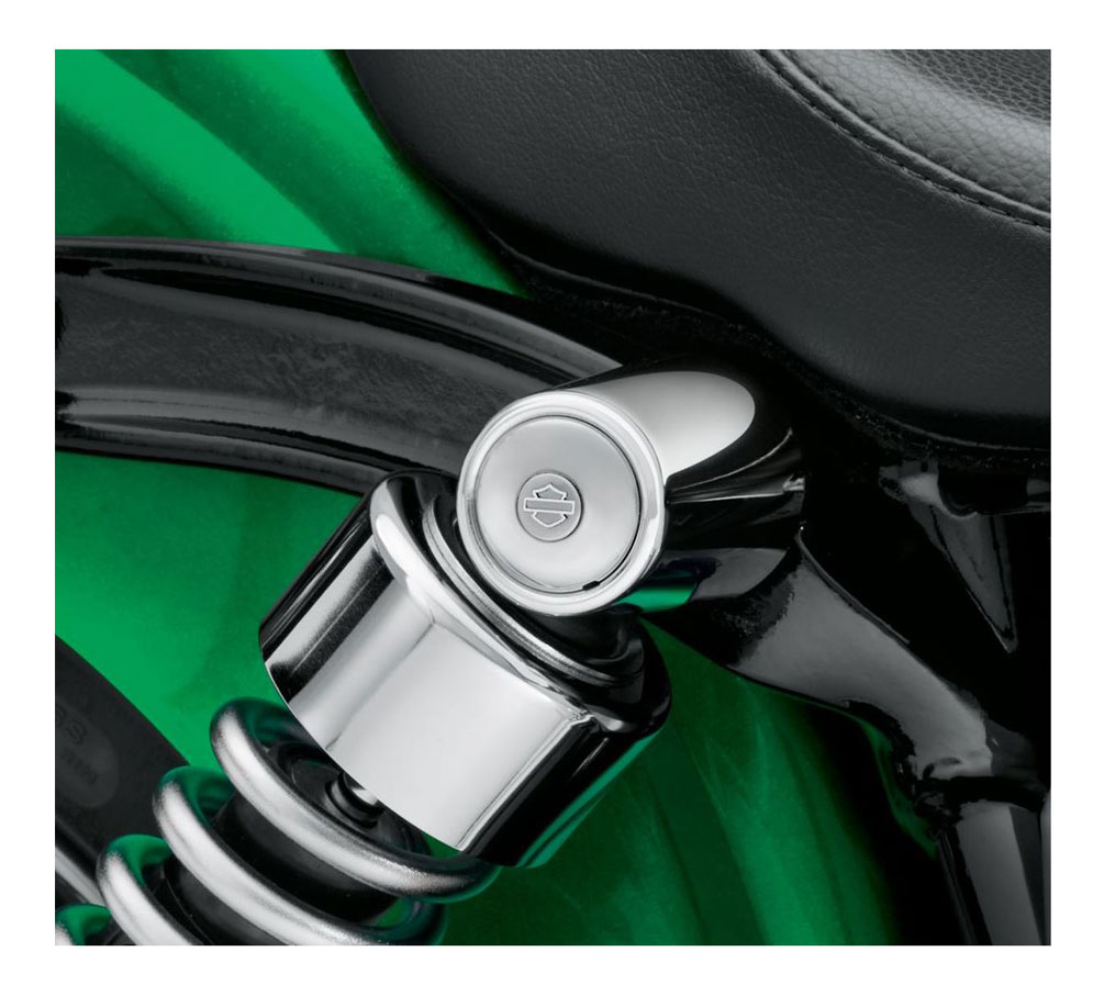 Harley-Davidson Shock Bold Cover Kit - Chrome, Multi-Fit Item 54000016 - No Hassle Returns at Wisconsin Harley