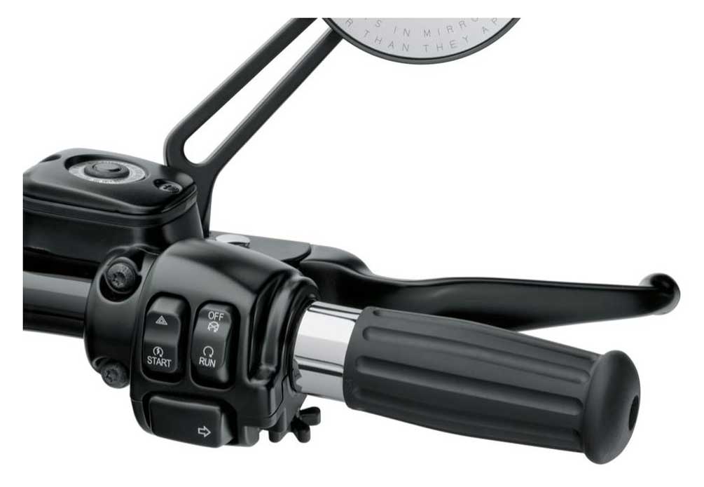 Harley-Davidson® Nostalgic Molded Rubber Hand Grips - Black