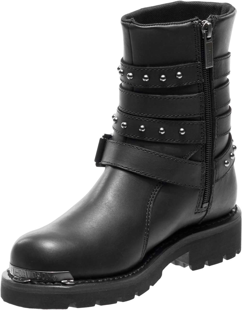 Inch Black Motorcycle Boots D84013 