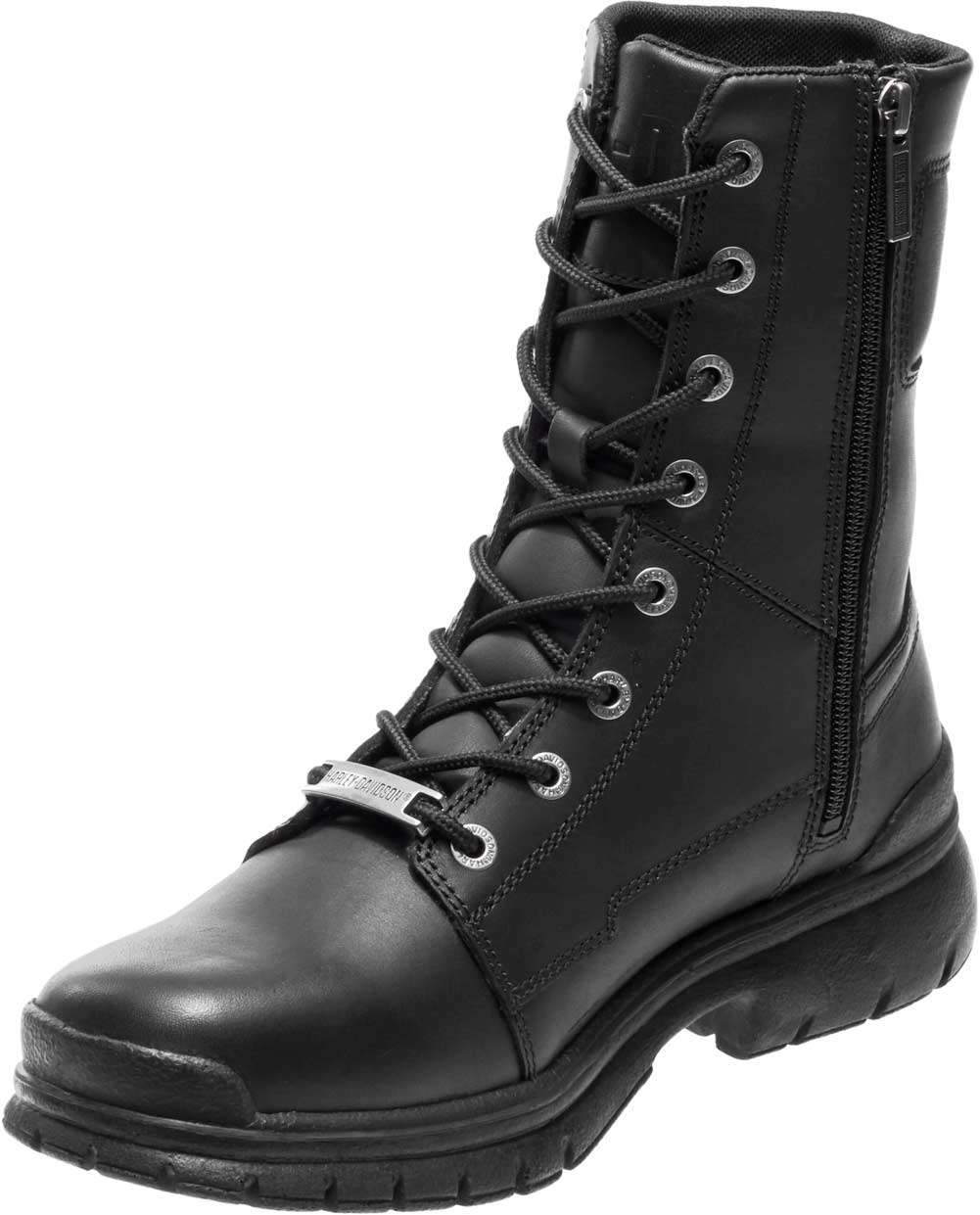 Harley-Davidson ブラック ワークブーツ Harley-Davidson® Women's Maddy 6-Inch Lace-Up Black Boots