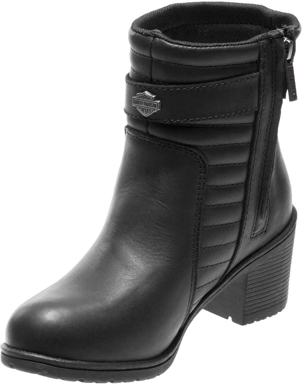 Boots Harley Davidson Womens Saffron 5 Inch Black Leather Motorcycle Boots D87124 Protective Gear 9332