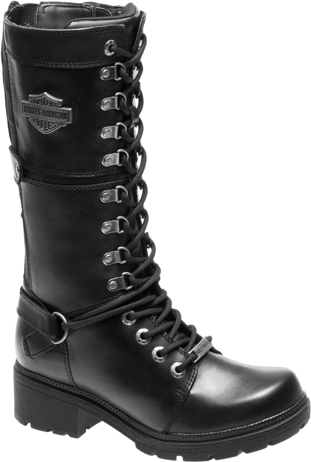 Harley-Davidson Women's Harland 11-Inch Black Mid-Calf Motorcycle Boots D83987 - Wisconsin Harley-Davidson