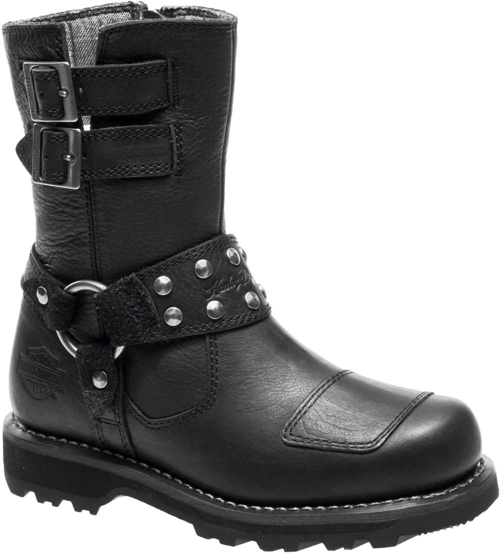 Harley-Davidson Women's Marmora 7.5-Inch Black Motorcycle Boots D84058 - Wisconsin Harley-Davidson