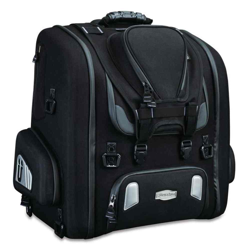 Kuryakyn XKursion XW5.5 Motorcycle Roller Rack Bag - Black, 19.5 x