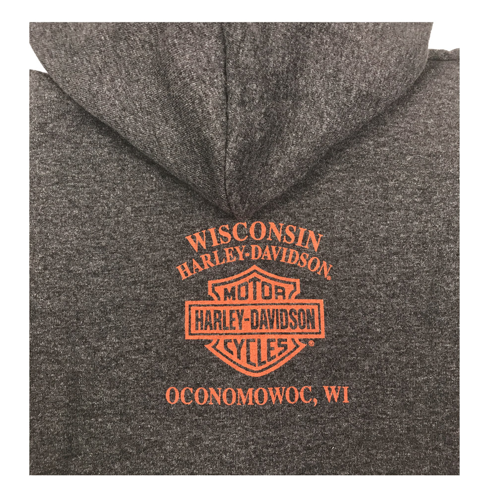 Harley-Davidson Free Shipping - Harley-Davidson Big Boy's Brazen Defiance Full-Zip Hooded Sweatshirt, Gray - Free Shipping on many products plus Orders Over $99