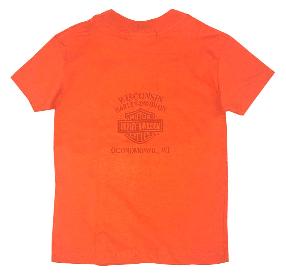 Harley-Davidson Free Shipping - Harley-Davidson Big Boy's Handcrafted Hog Short Sleeve Tee, Orange - Free Shipping on many products plus Orders Over $99