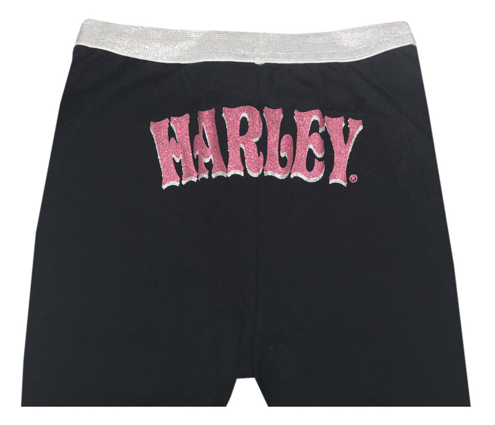Harley-Davidson Free Shipping - Harley-Davidson Little Girls' Glittery Interlock Lounge Pants, Black 4024537 - Free Shipping on many products plus Orders Over $99