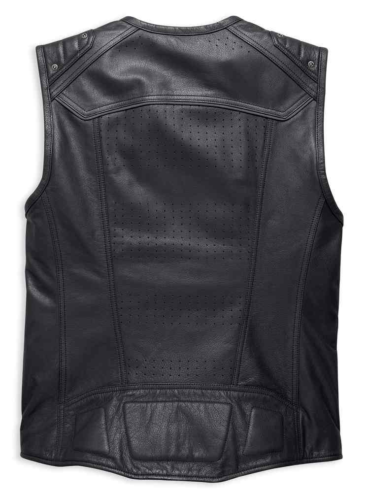 Harley-Davidson Free Shipping - Harley-Davidson Men's Tremor Genuine Leather Zippered Vest, Black 97168-17VM - Free Shipping on many products plus Orders Over $99
