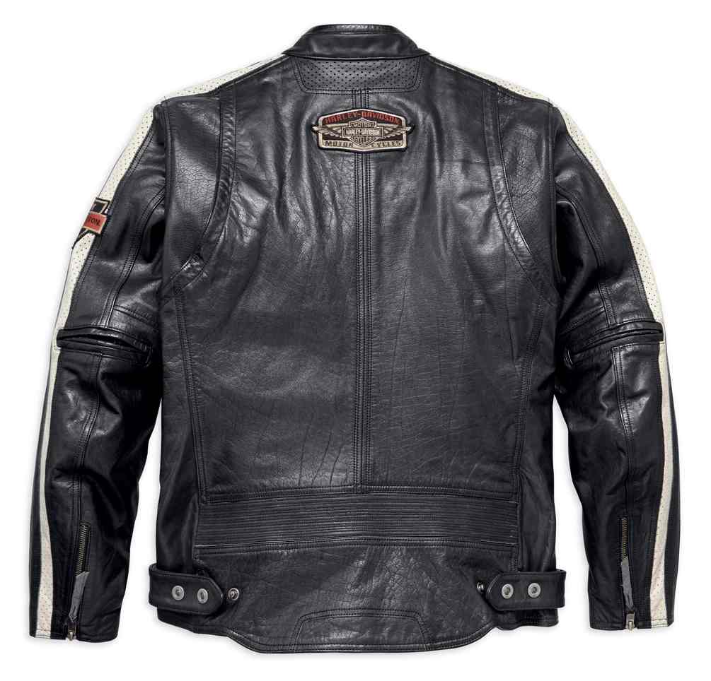 Harley-Davidson® Men's Command Mid-Weight Leather Jacket, Black