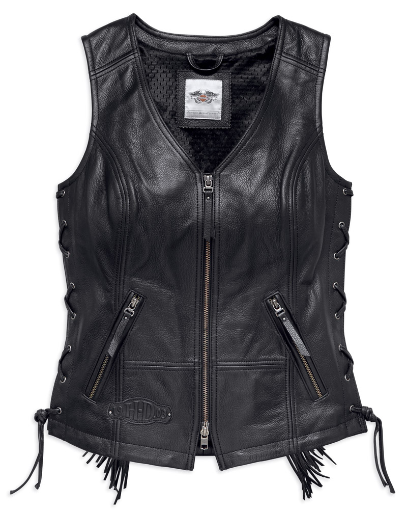 Harley-Davidson® Women's Boone Fringed Side Lace Leather