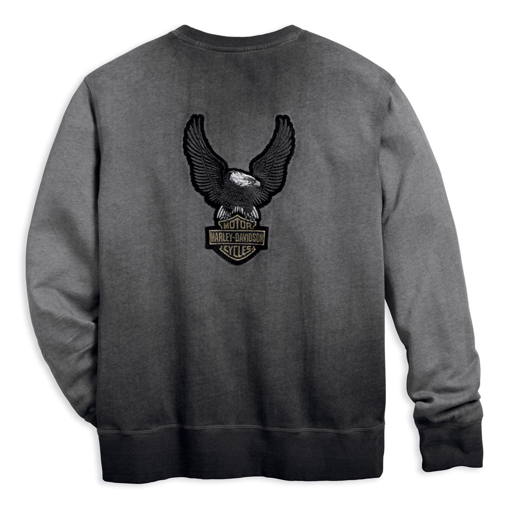 Harley-Davidson Free Shipping - Harley-Davidson Men's Crew Neck Pullover Slim Fit Sweatshirt, Black 99022-18VM - Free Shipping on many products plus Orders Over $99