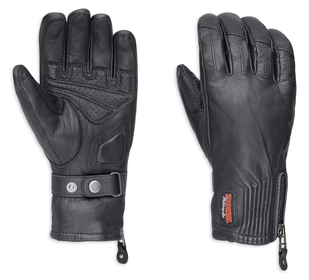 Harley-Davidson Women's Jayden Under Cuff Gauntlet Full-Finger Gloves 98250-18VW - Wisconsin Harley-Davidson