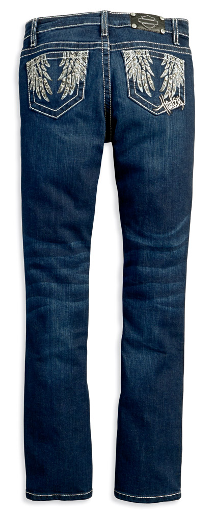 Harley-Davidson Free Shipping - Harley-Davidson Women's Curvy Boot Cut Embellished Mid-Rise Jeans 99052-18VW - Free Shipping on many products plus Orders Over $99
