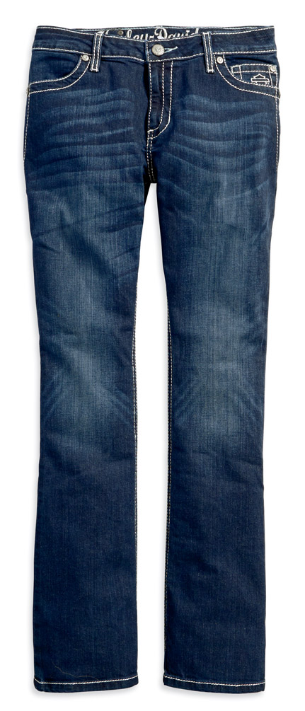 Harley-Davidson Women's Curvy Boot Cut Embellished Mid-Rise Jeans 99052-18VW - Wisconsin Harley-Davidson
