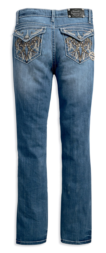 Harley-Davidson Free Shipping - Harley-Davidson Women's Curvy Boot Cut Embellished Mid-Rise Jeans 99056-18VW - Free Shipping on many products plus Orders Over $99