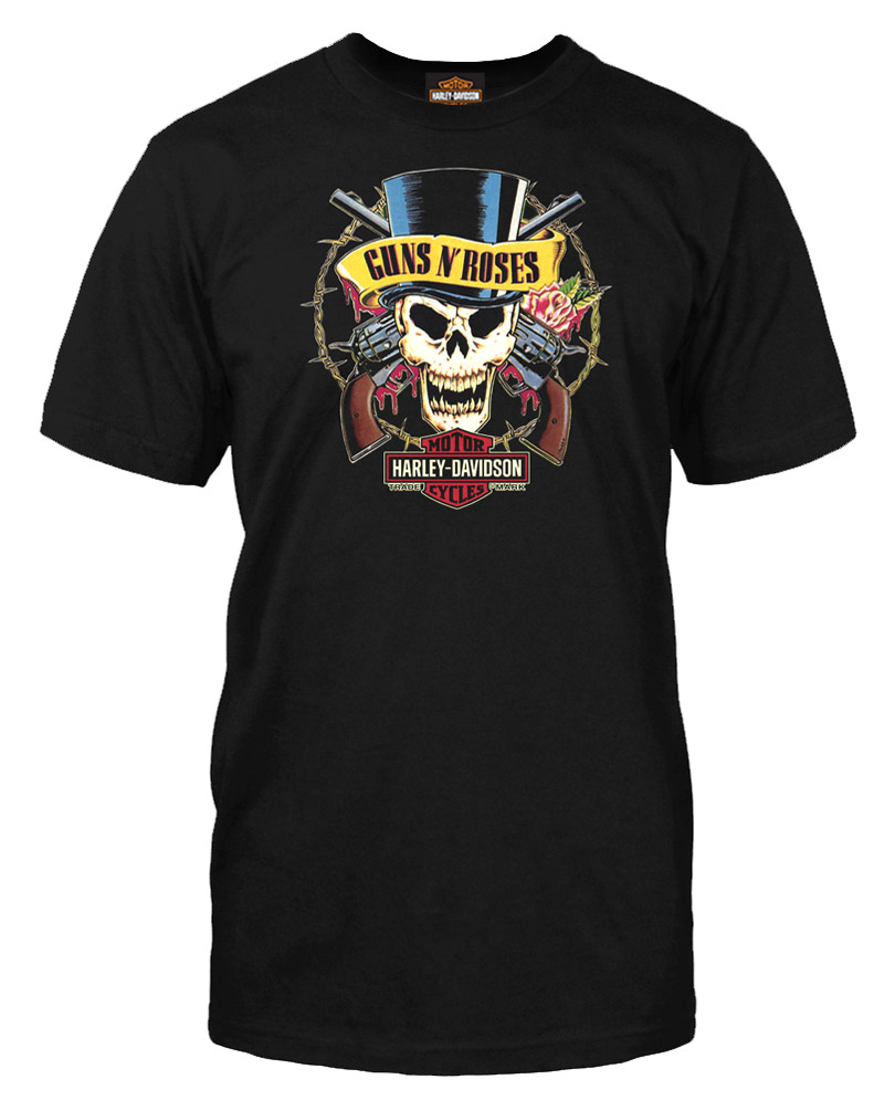 Harley-Davidson® Men's Guns N' Roses Barbed Skull Short Sleeve T