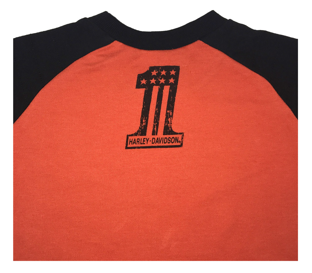 Harley-Davidson Free Shipping - Harley-Davidson Big Boys' Interlock Double Long Sleeve Shirt, Orange 1093755 - Free Shipping on many products plus Orders Over $99