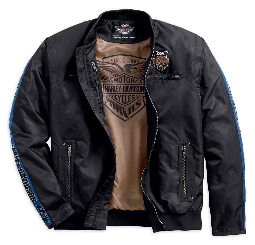 Harley-Davidson® Men's 115th Anniversary Nylon Bomber Jacket