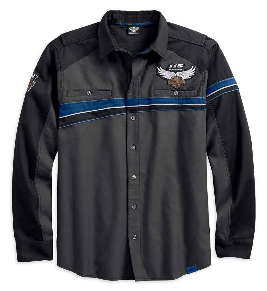 Harley-Davidson® Men's 115th Anniversary Vented Long Sleeve