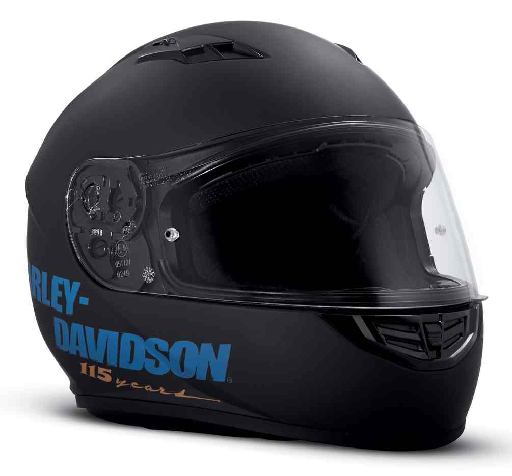 HarleyDavidson® 115th Anniversary H28 FullFace Helmet, Matte Black