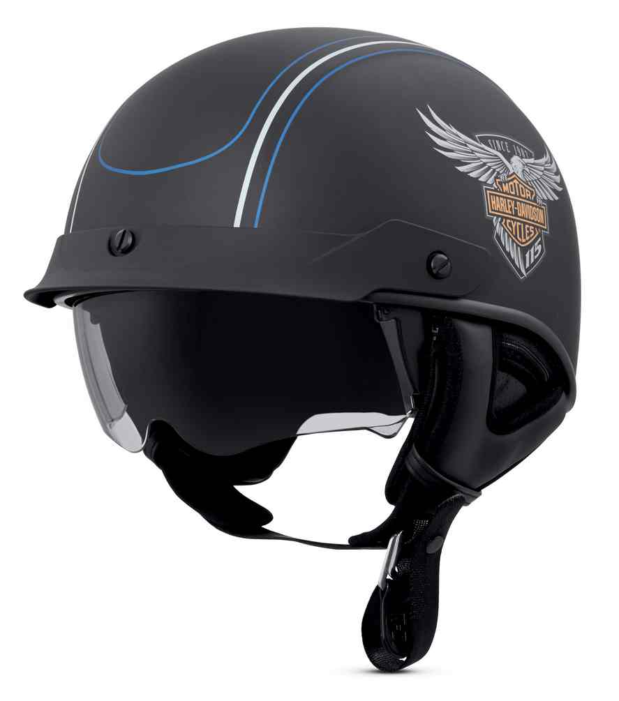 ヴィンテージ　オストハイマー　バイソン Harley-Davidson® Mens Maywood Sun Shield H27 3/4 Helmet