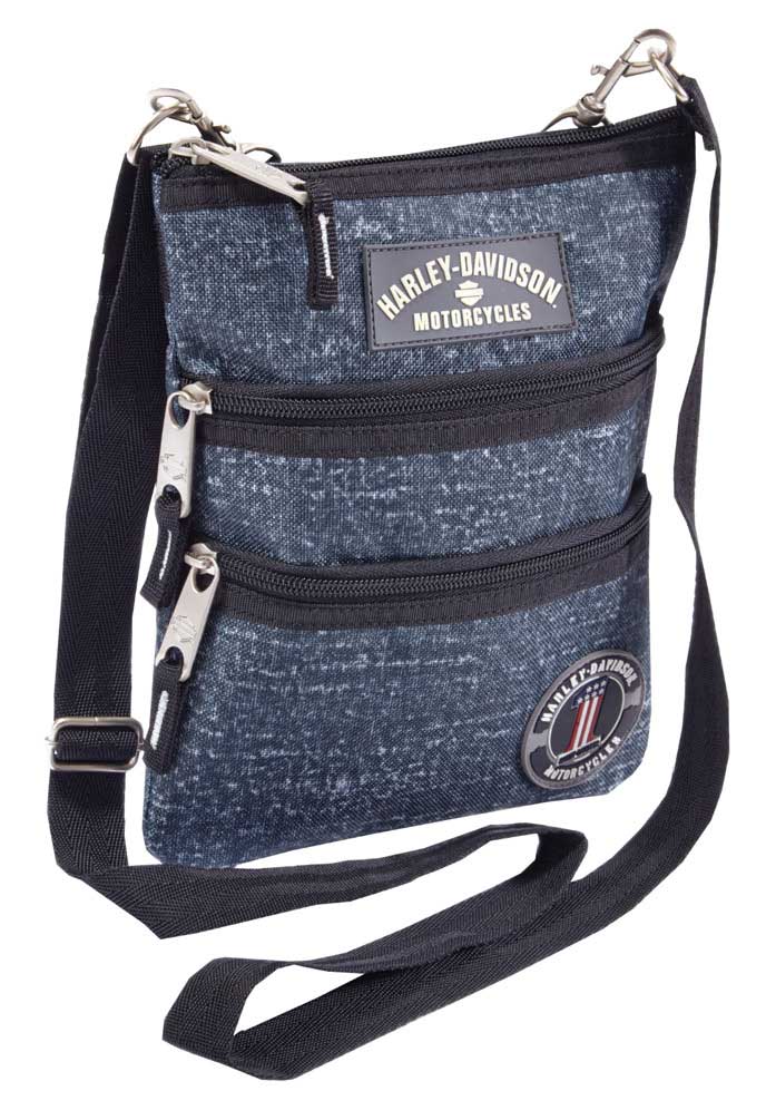 blue sling bag