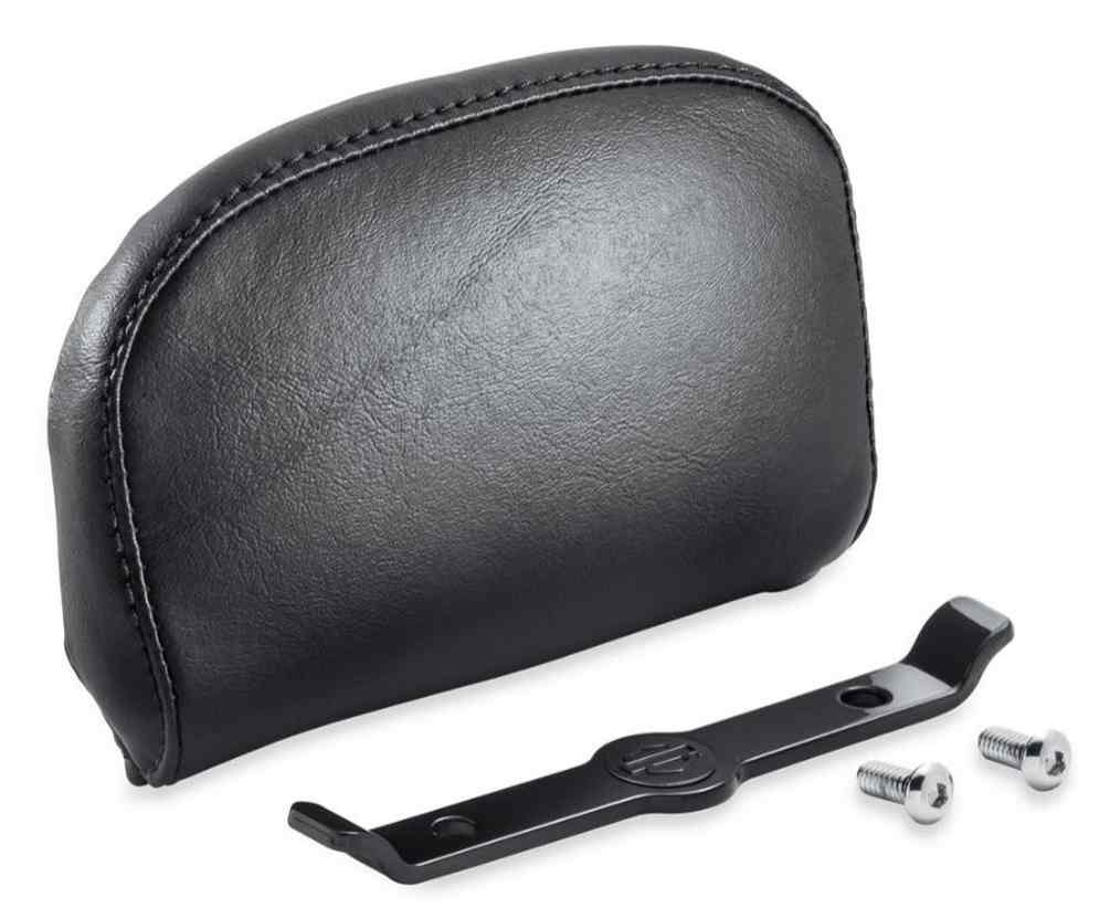 Harley-Davidson Passenger Backrest Pad - Compact - Smooth Black Vinyl 52300559 - Wisconsin Harley-Davidson