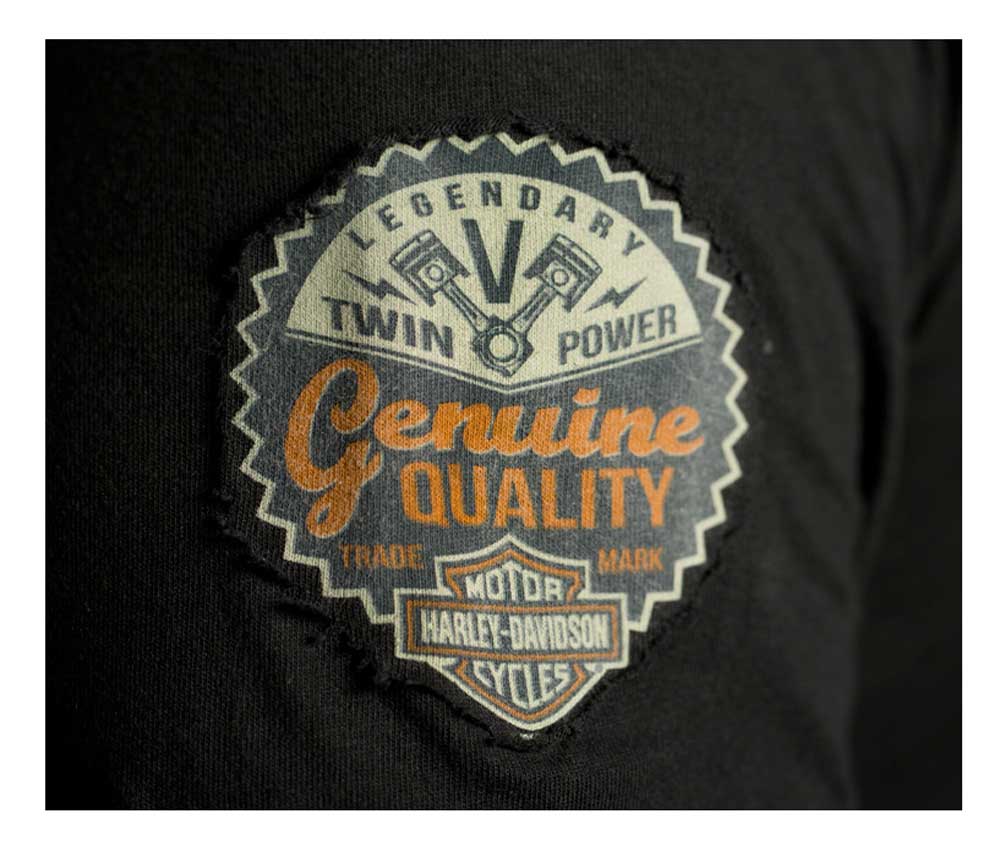 Harley-Davidson Free Shipping - Harley-Davidson Men's Superior Script Premium Long Sleeve Shirt, Black - Free Shipping on many products plus Orders Over $99