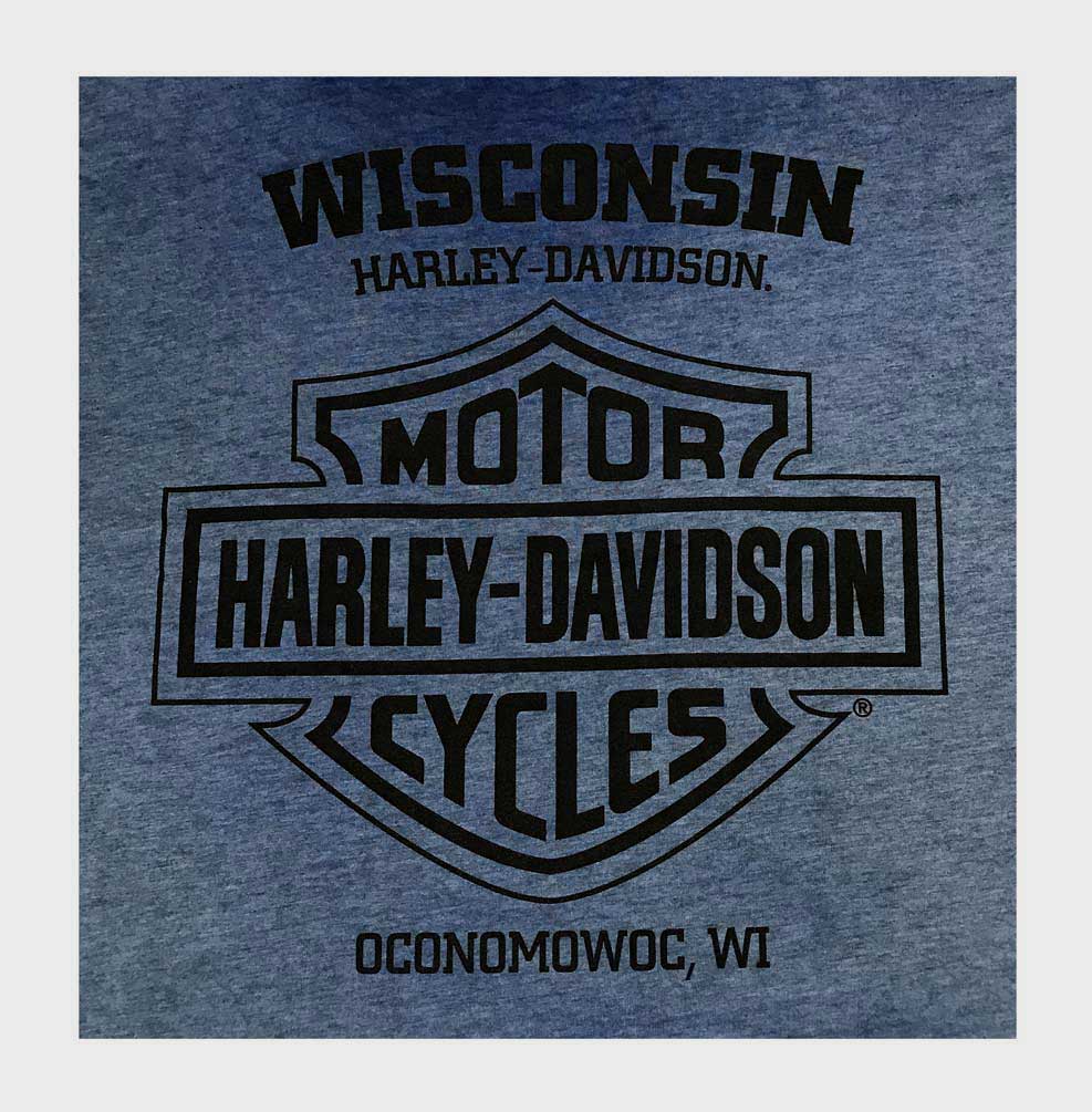 Harley-Davidson Free Shipping - Harley-Davidson Men's High Roller Premium Long Sleeve Shirt, Denim Blue Wash - Free Shipping on many products plus Orders Over $99