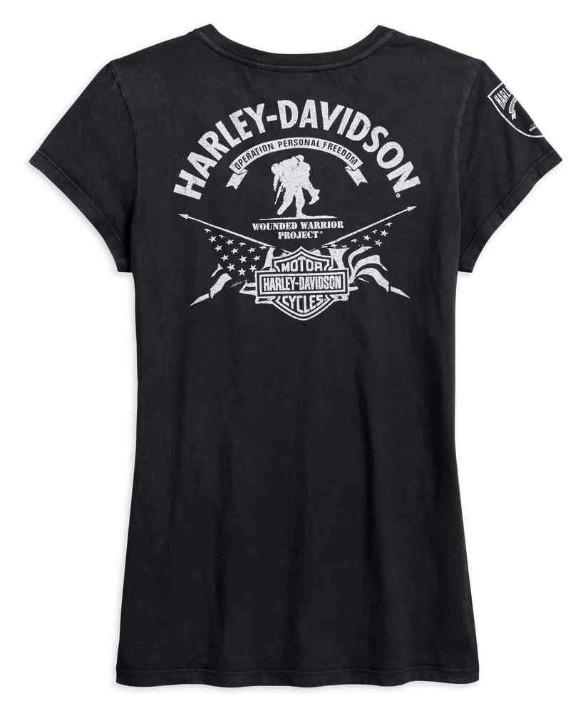 Harley-Davidson Free Shipping - Harley-Davidson Women's Wounded Warrior Project Stars & Stripes Tee 99060-17VW - Free Shipping on many products plus Orders Over $99
