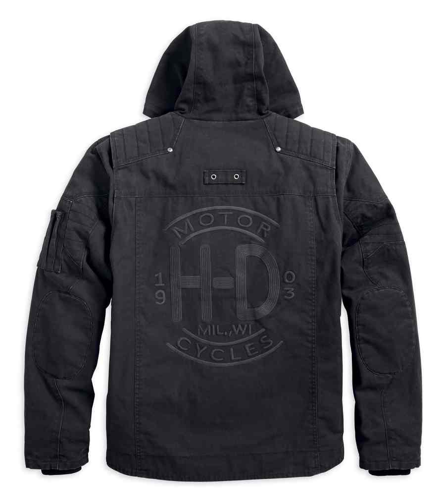 Harley-Davidson Free Shipping - Harley-Davidson Men's Grind Hooded Workwear Casual Jacket, Black 97429-18VM - Free Shipping on many products plus Orders Over $99