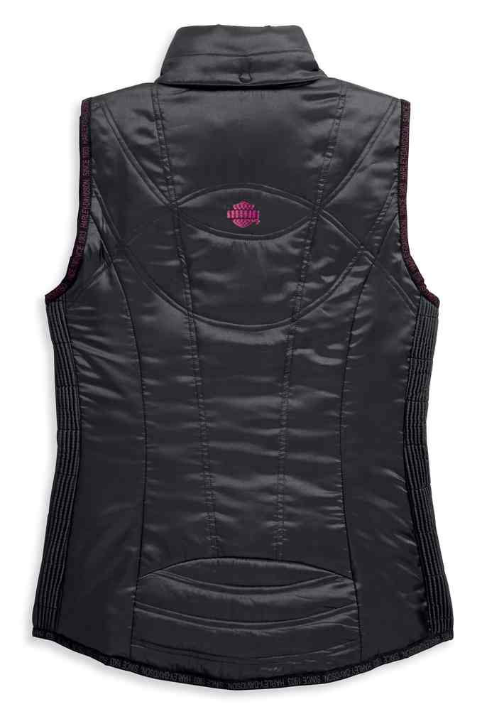 Harley-Davidson Free Shipping - Harley-Davidson Women's Lightweight Hooded Puffer Vest, Black 97451-18VW - Free Shipping on many products plus Orders Over $99