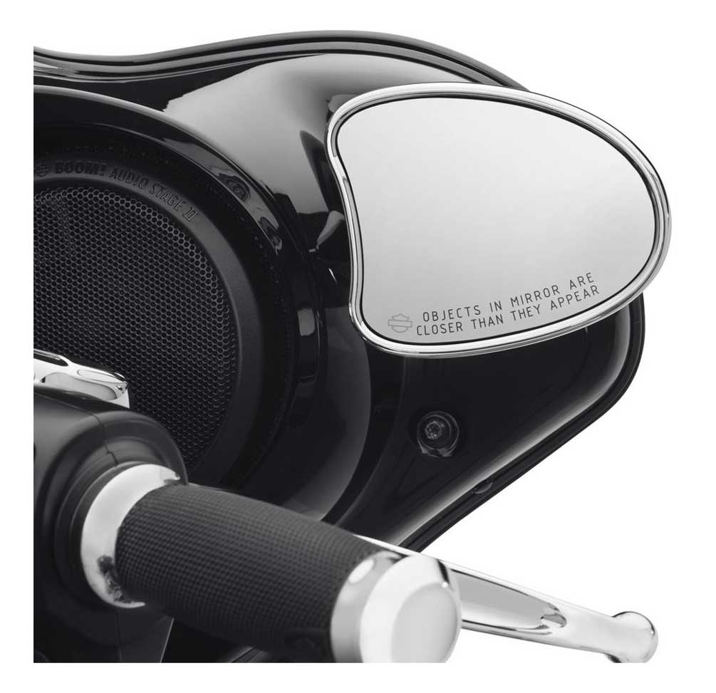 Harley-Davidson® Chrome Tapered Fairing Mount Mirrors, Chrome