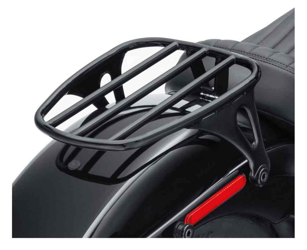 HarleyDavidson® Solo Luggage Rack, Gloss Black, Softail Models 50300120 Wisconsin HarleyDavidson