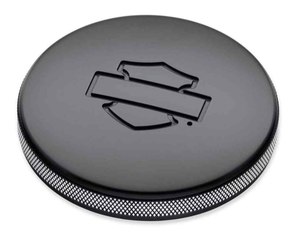 HarleyDavidson® Diamond Black Left Side Fuel Tank Cap, Softail Models