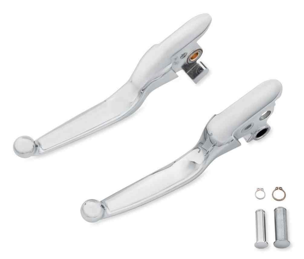 Harley-Davidson Chrome Hand Control Lever Kit, Fits Softail Models 36700209 - Wisconsin Harley-Davidson