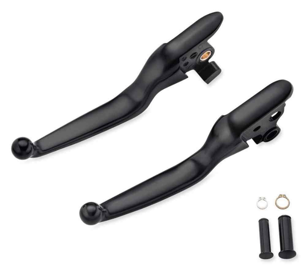 Harley-Davidson Black Hand Control Lever Kit, Fits Softail Models 36700210 - Wisconsin Harley-Davidson