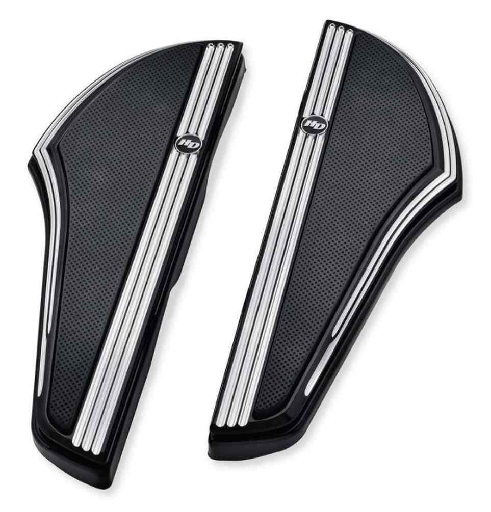 Harley-Davidson Defiance Rider Footboard Kit Black Anodized Machine Cut 50500798 - Wisconsin Harley-Davidson