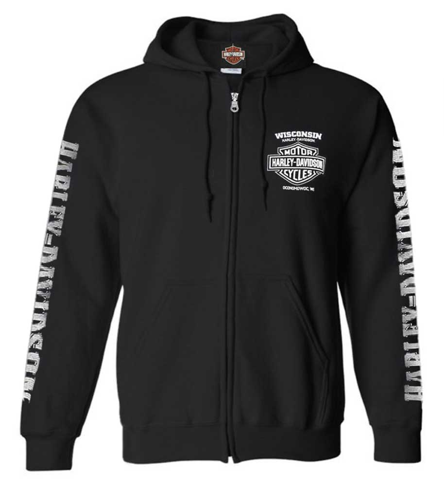 Harley-Davidson Men's Hooded Willie G Skull Sweatshirt