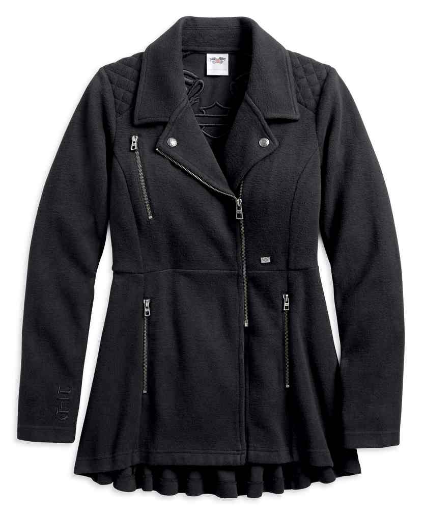 pleated peacoat