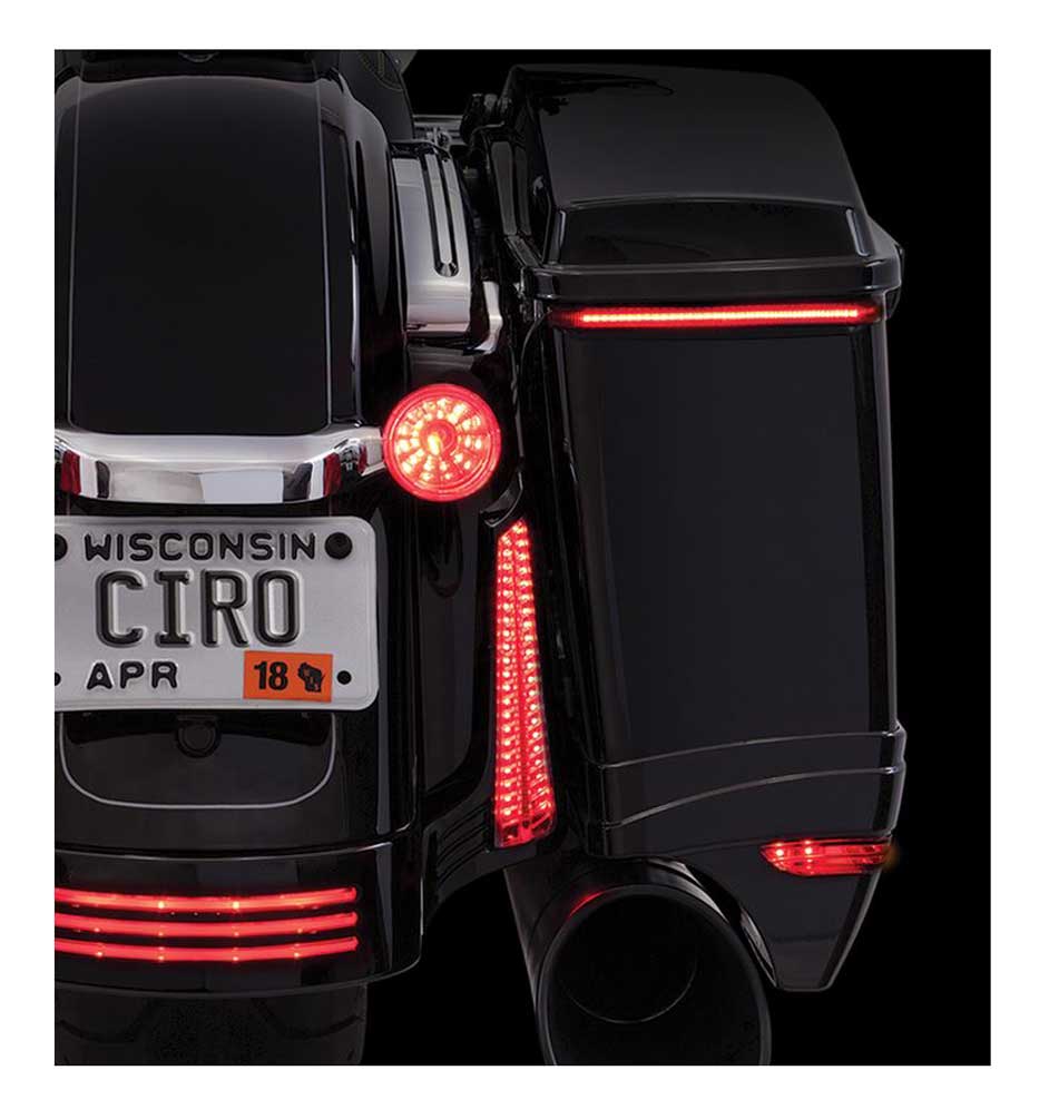 Ciro Bag Blades Low Profile LED Lights '14-up Harley w/ Controller, Amber 40008 - Largest Selection of Harley-Davidson Products
