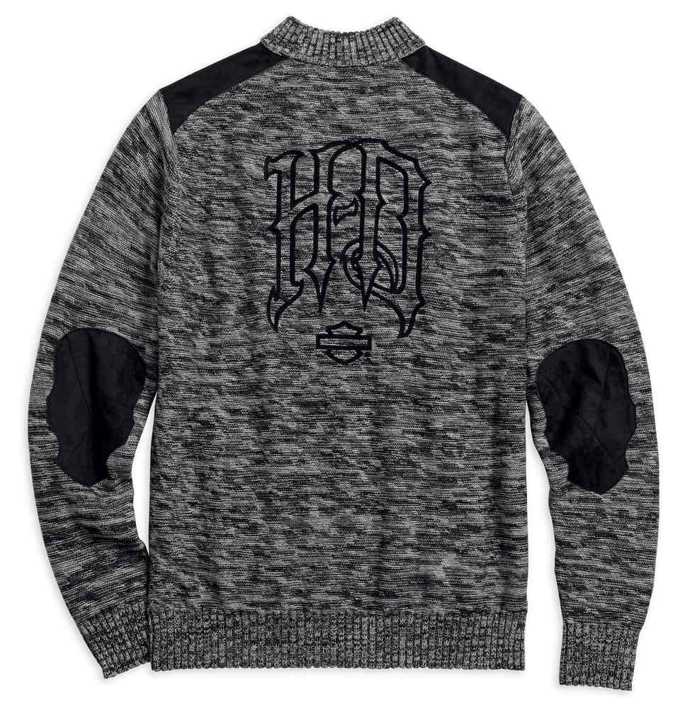 Harley-Davidson Free Shipping - Harley-Davidson Men's Wool Blend 1/4-Zip Sweater, Charcoal Heather 96493-18VM - Free Shipping on many products plus Orders Over $99