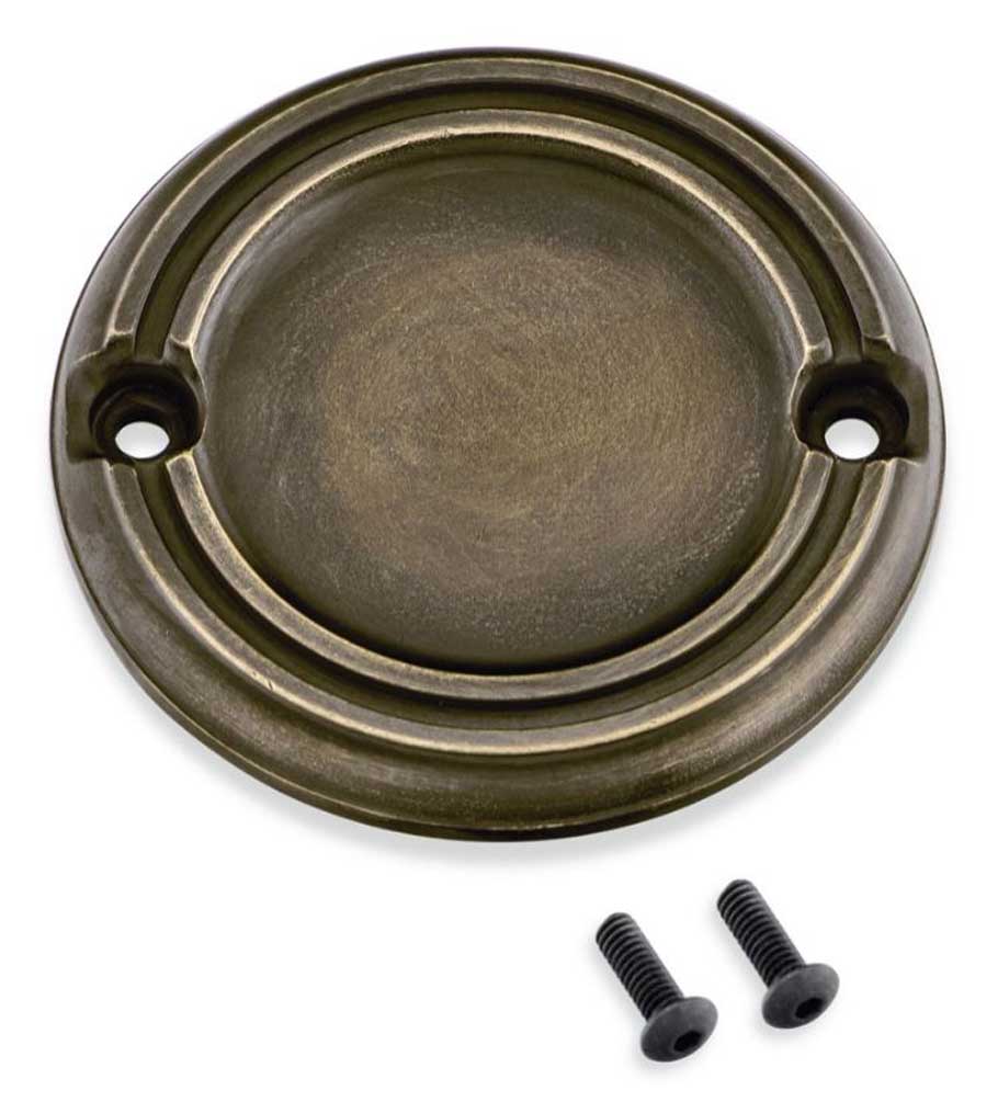 Harley-Davidson Brass Finish Collection Timer Cover w/ Horizontal Holes 25600059 - Wisconsin Harley-Davidson