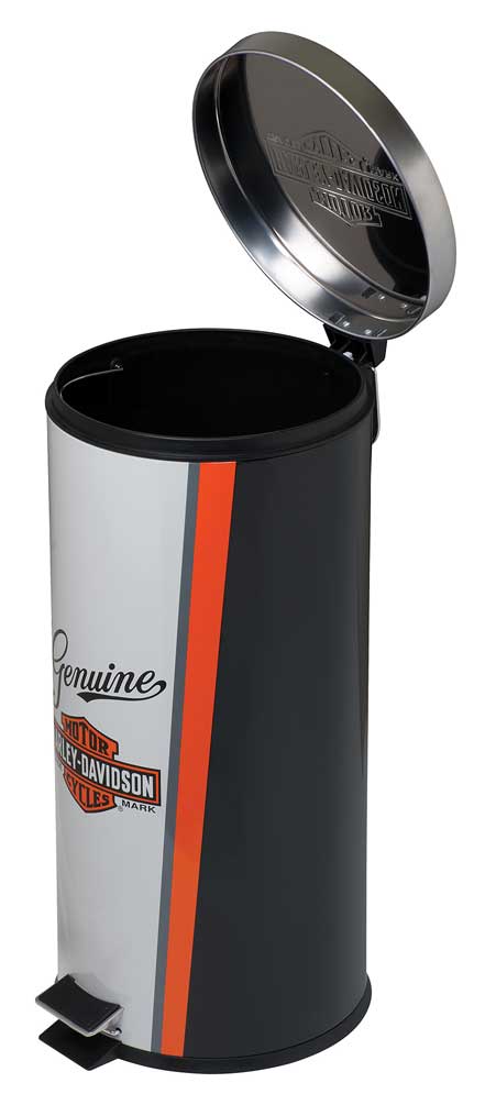 Harley-Davidson Free Shipping - Harley-Davidson Nostalgic Bar & Shield Garbage Can, 11.5 x 25.25 inch HDL-19202 - Free Shipping on many products plus Orders Over $99