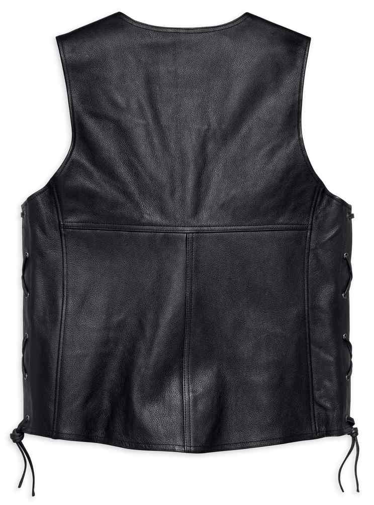 トラディション II レザーベスト 98024-18VM エンボス　ハーレー Harley-Davidson® Men's Tradition II Midweight Leather Vest, Black