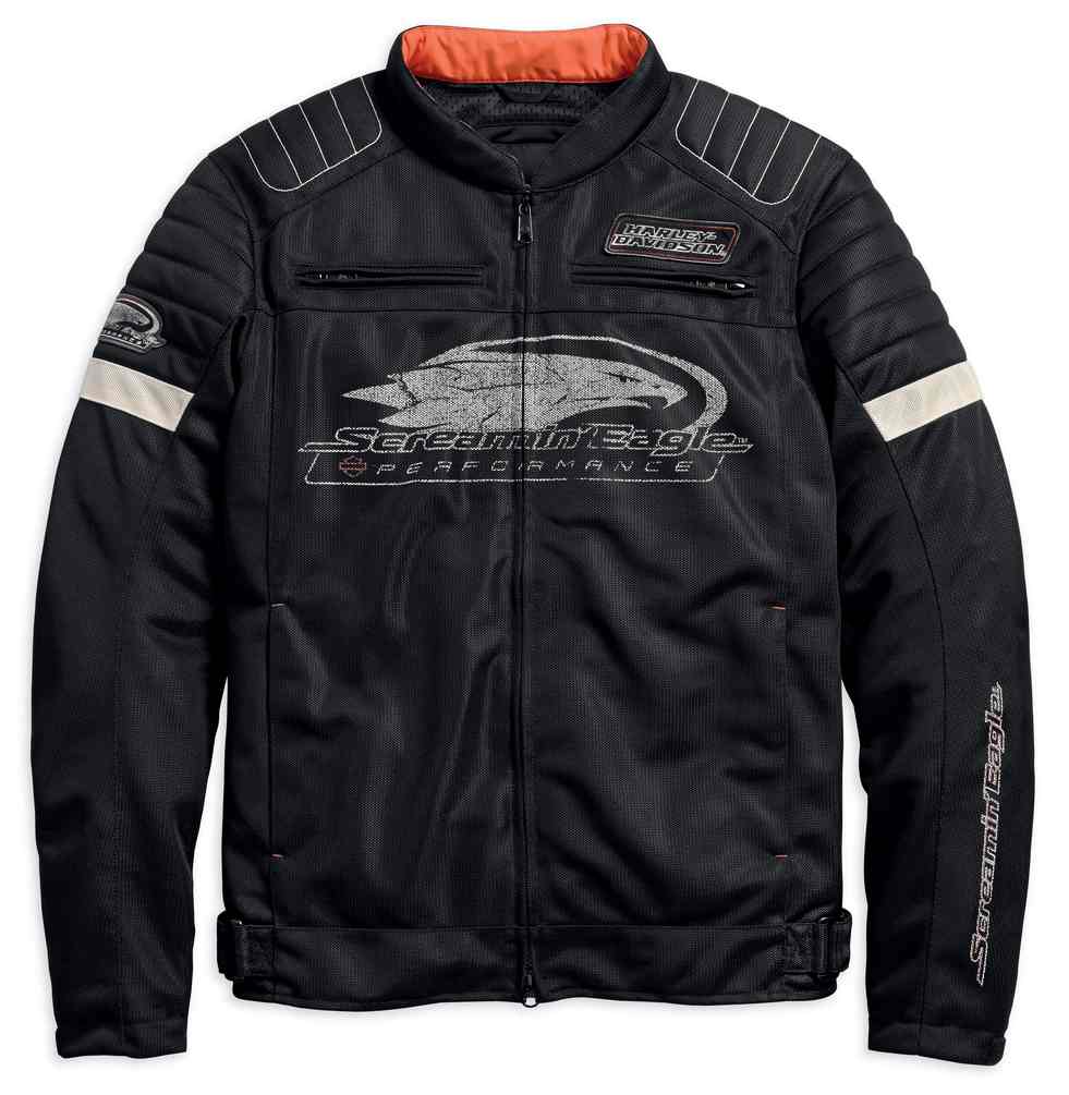 Harley-Davidson Men's Screamin' Eagle Mesh Riding Jacket, Black 98161-18VM - Wisconsin Harley-Davidson
