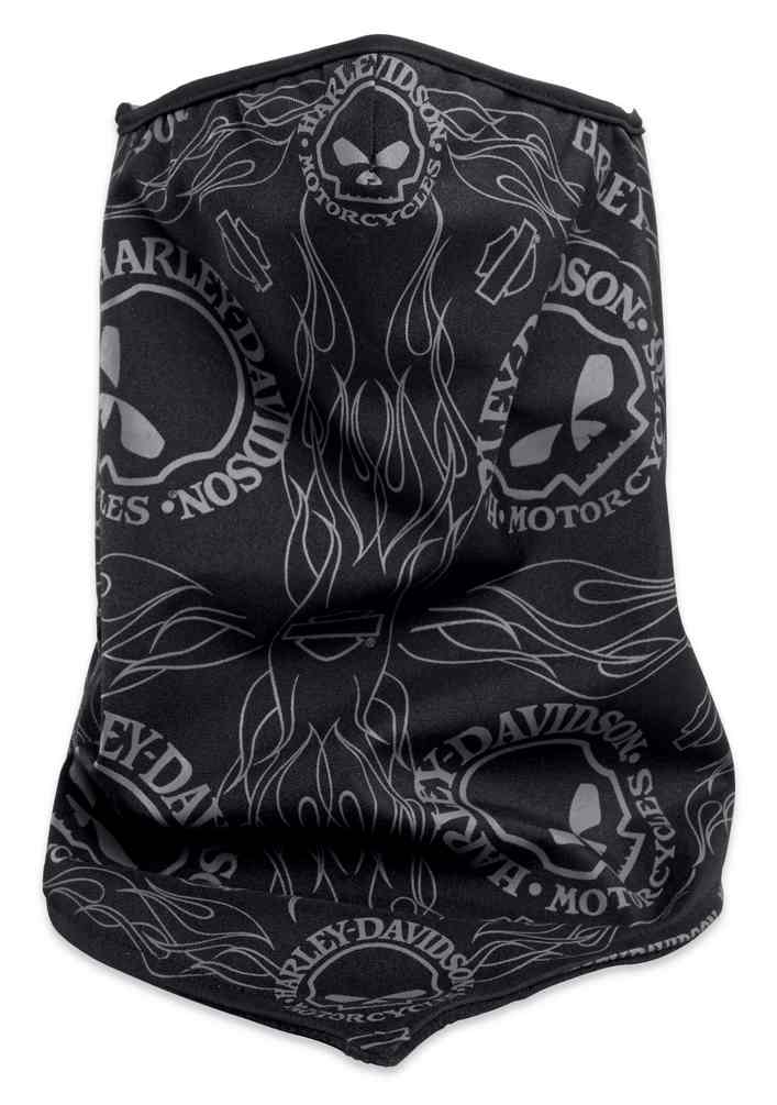 Harley-Davidson Skull Wind Resistant Face Cover Bandana, Black 98187-18VX - Wisconsin Harley-Davidson