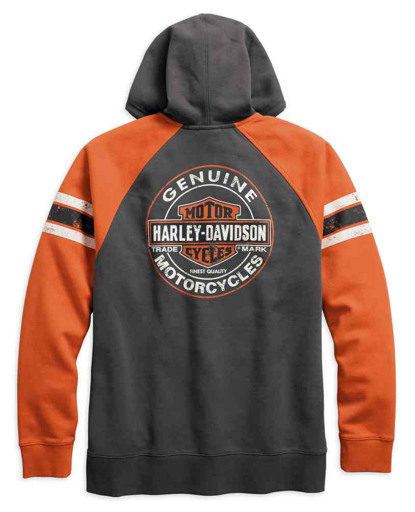 Harley-Davidson Free Shipping - Harley-Davidson Men's Genuine Oil Can Zippered Hoodie, Asphalt 99065-18VM - Free Shipping on many products plus Orders Over $99